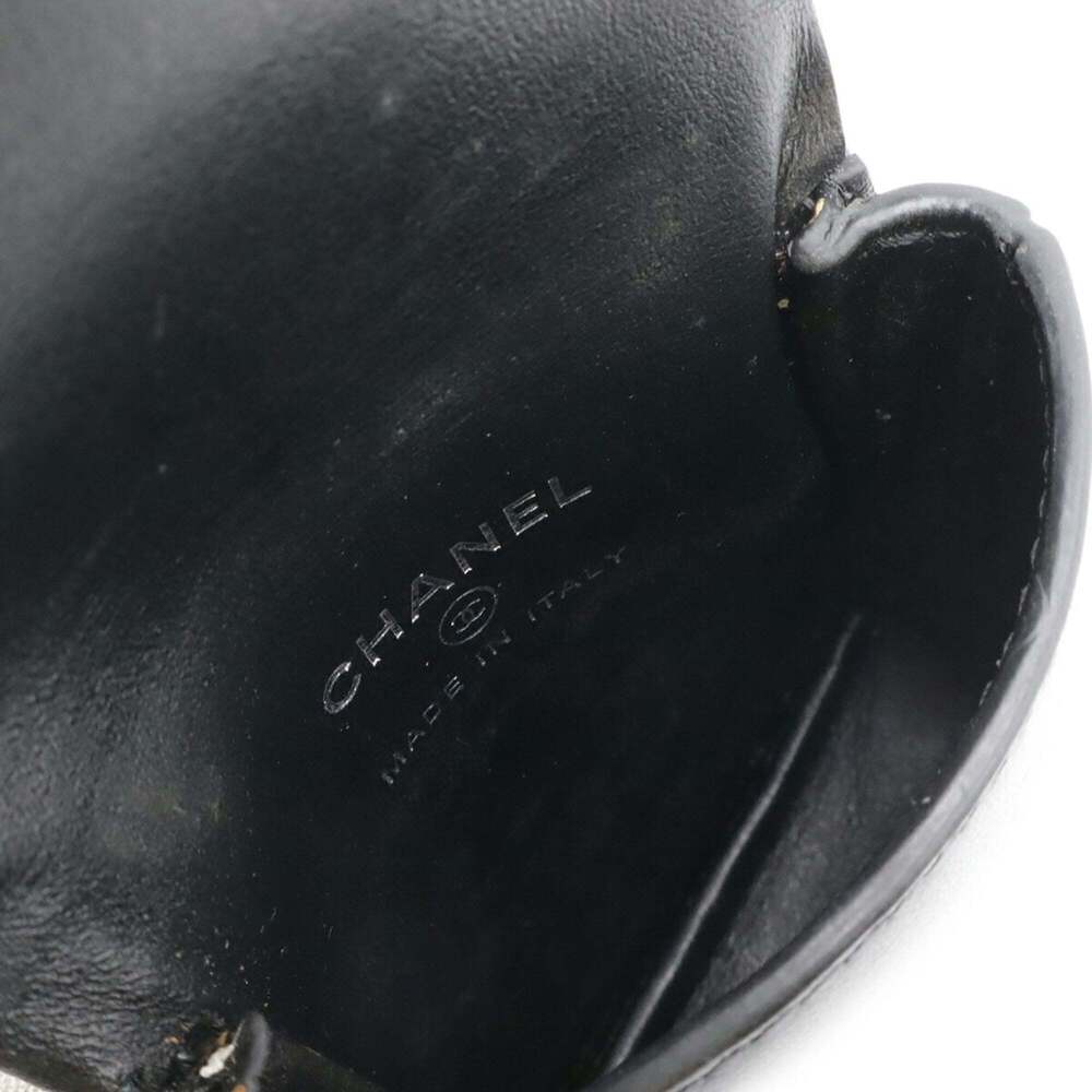 CHANEL Black Leather Logo Wallet - Picture 8 of 10